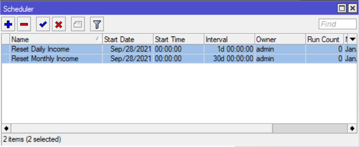 Removing Old Schedulers